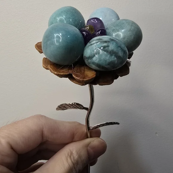 Aquamarine Crystal Flower - Picture 13 of 13